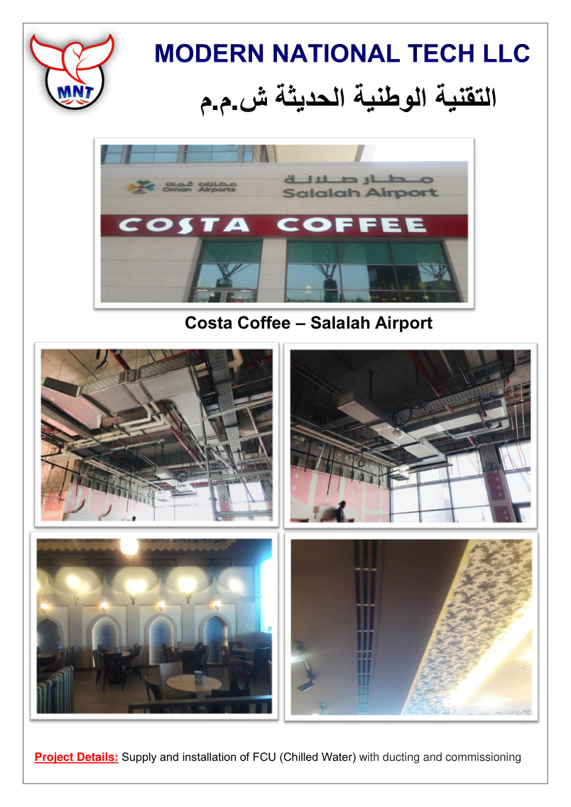 Costa Coffee Salalah Airport project
